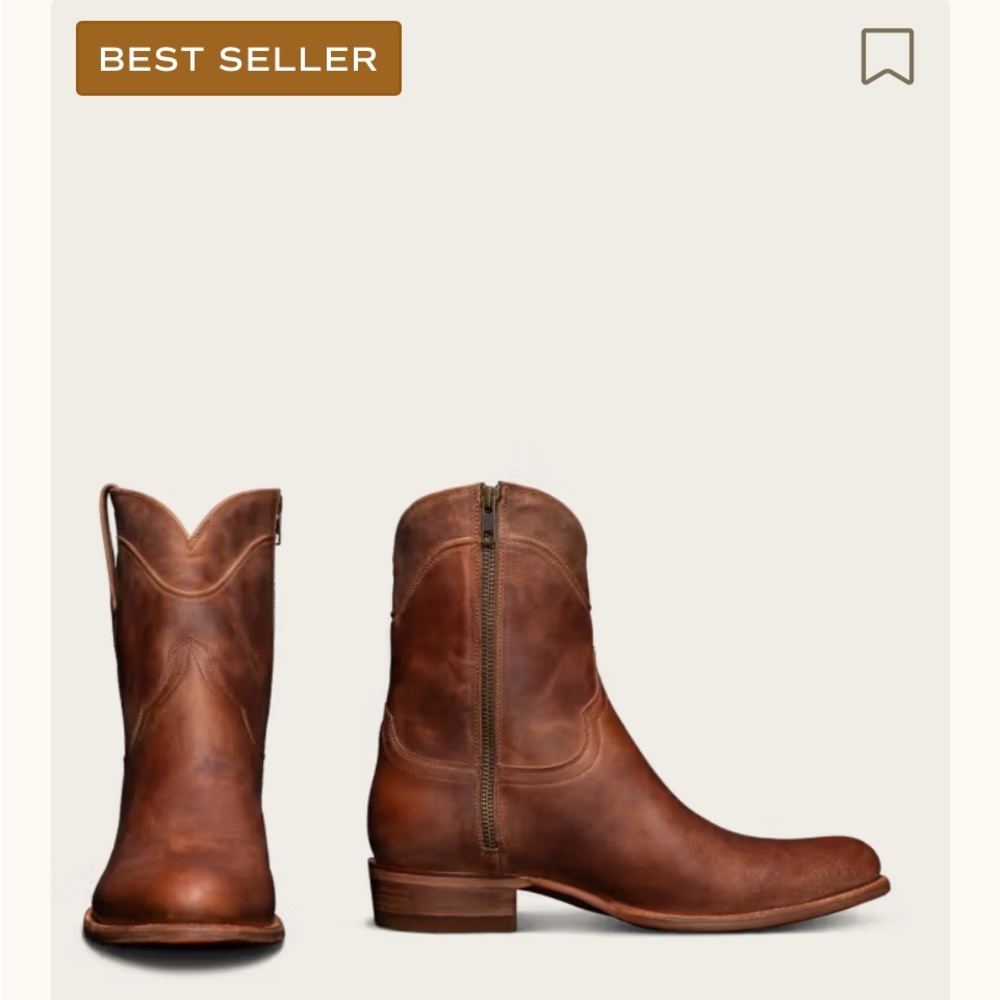 Brand New Tecovas Men’s premium leather The Dean boot in color Scotch size 10.